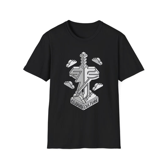 Fear Not T-Shirt — Cloud Culture Sword Logo Christian Graphic Tee (Isaiah 41:10)