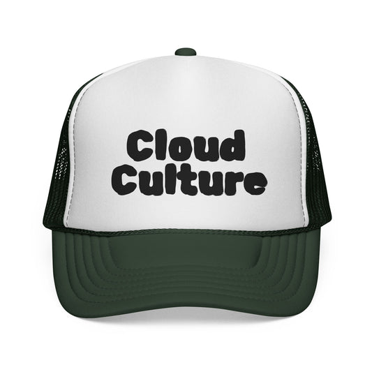 Cloud Culture Trucker Cap - Retro Bubble Logo Mesh Hat