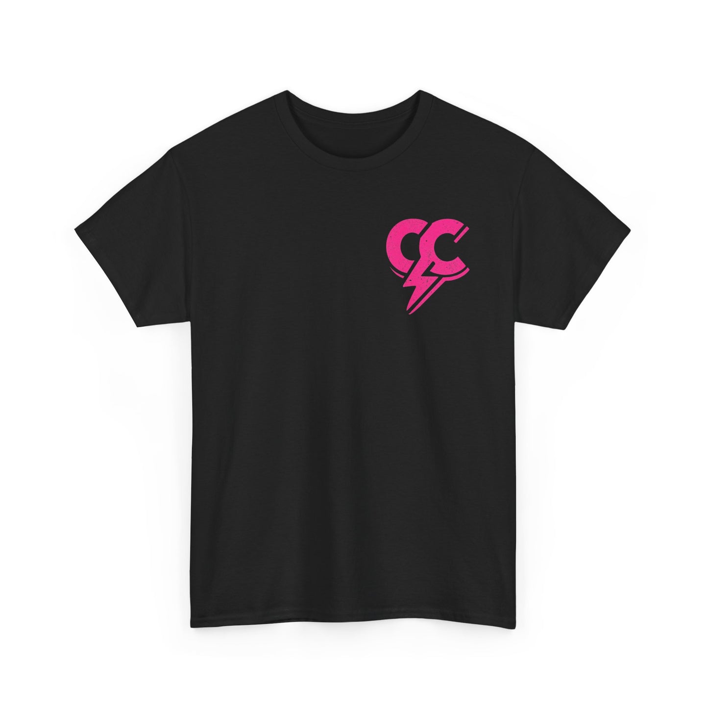 Cloud Culture Graphic Tee — Pink Lightning Cloud Logo T-Shirt