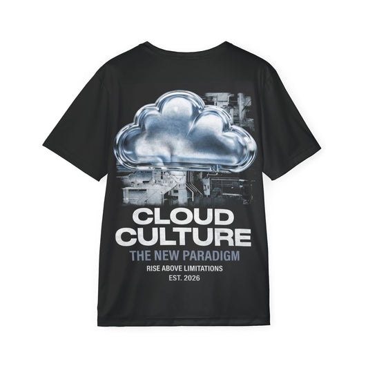Cloud Culture Sports Jersey — Men’s Athletic Tee with 'Cloud Culture: The New Paradigm' Back Graphic
