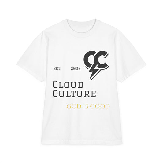 Cloud Culture 'God Is Good' Graphic T-Shirt — Retro Lightning Logo Tee