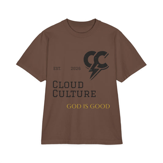 Cloud Culture 'God Is Good' Graphic T-Shirt — Retro Lightning Logo Tee
