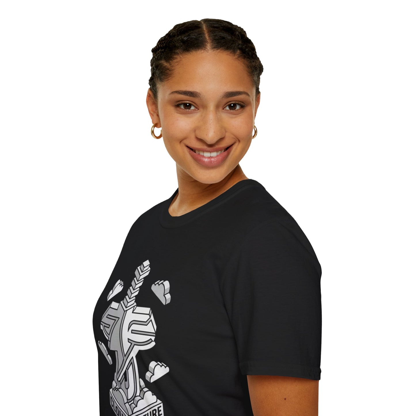 Fear Not T-Shirt — Cloud Culture Sword Logo Christian Graphic Tee (Isaiah 41:10)