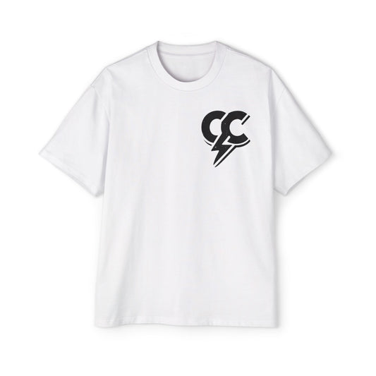 Cloud Culture Graphic Tee — Men's Oversized Lightning Cloud T-Shirt