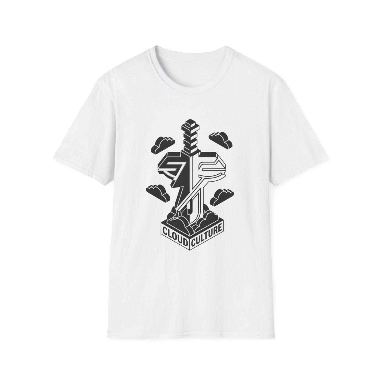 Fear Not T-Shirt — Cloud Culture Sword Logo Christian Graphic Tee (Isaiah 41:10)