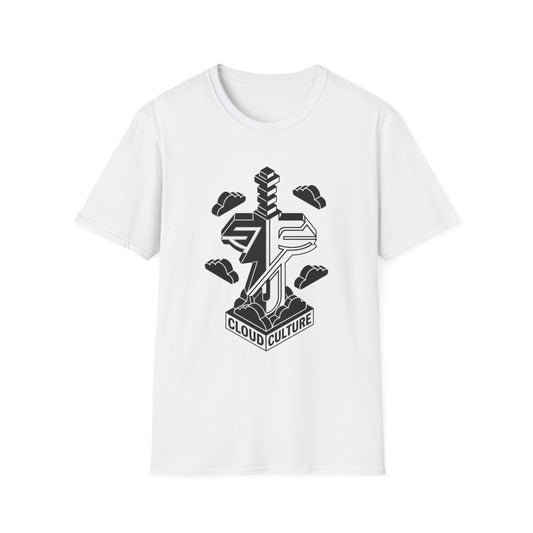 Fear Not T-Shirt — Cloud Culture Sword Logo Christian Graphic Tee (Isaiah 41:10)