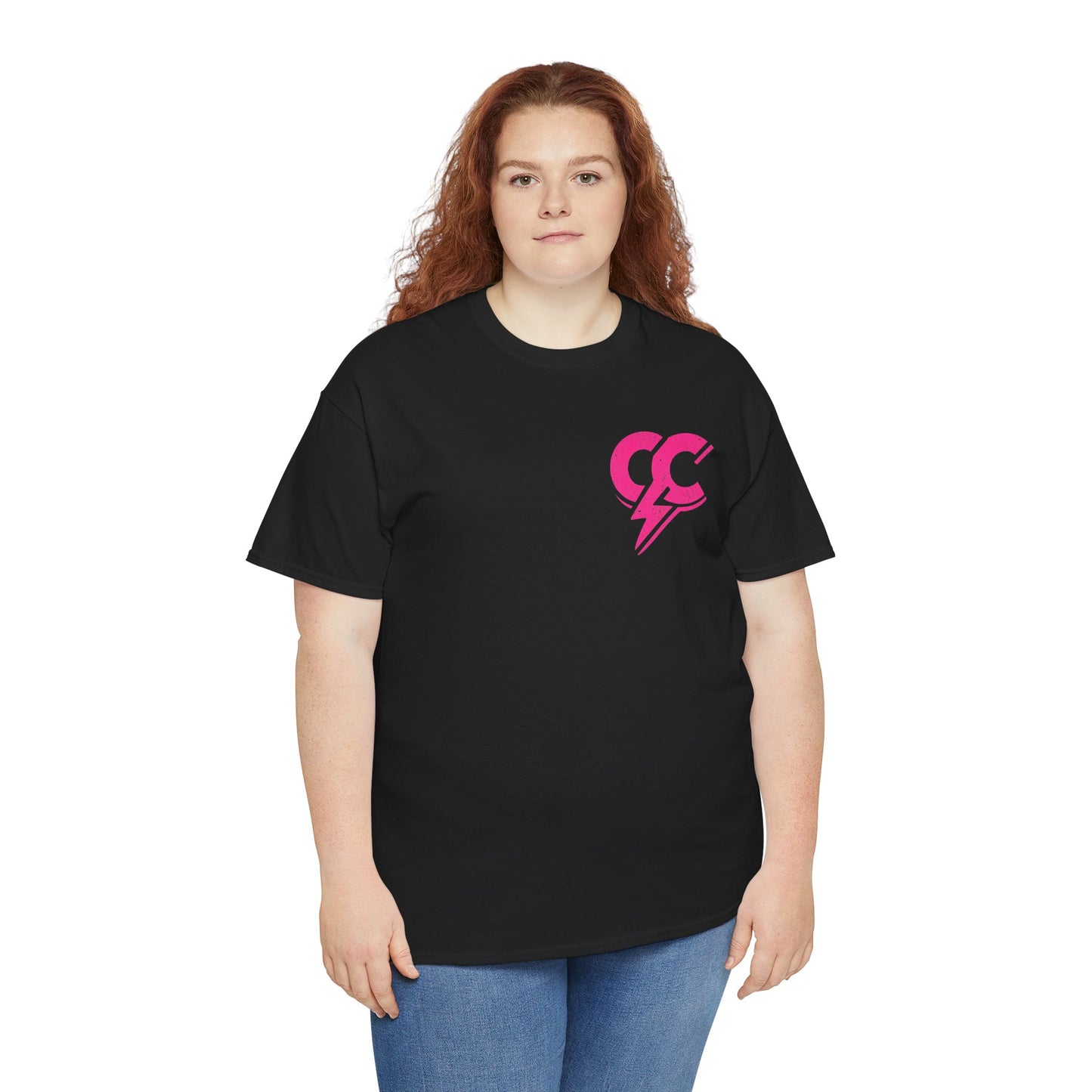 Cloud Culture Graphic Tee — Pink Lightning Cloud Logo T-Shirt