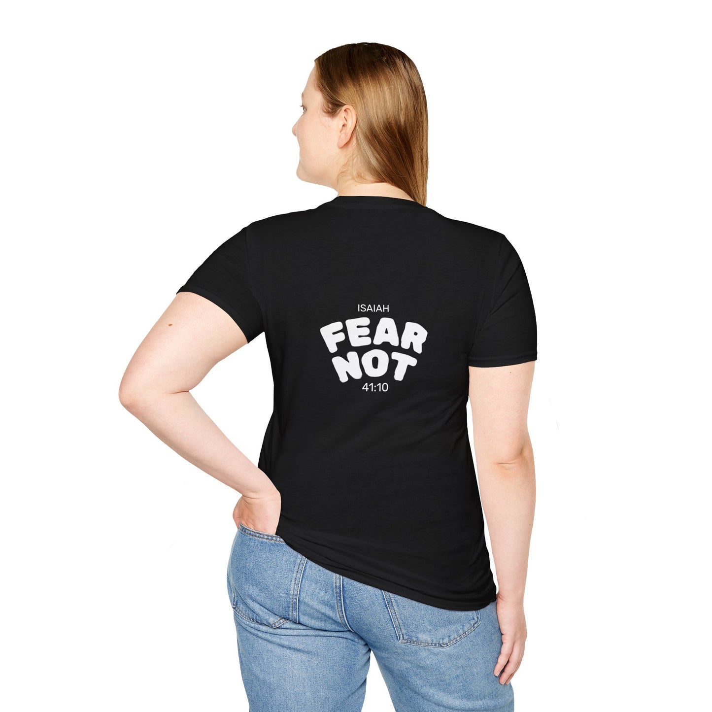 Fear Not T-Shirt — Cloud Culture Sword Logo Christian Graphic Tee (Isaiah 41:10)
