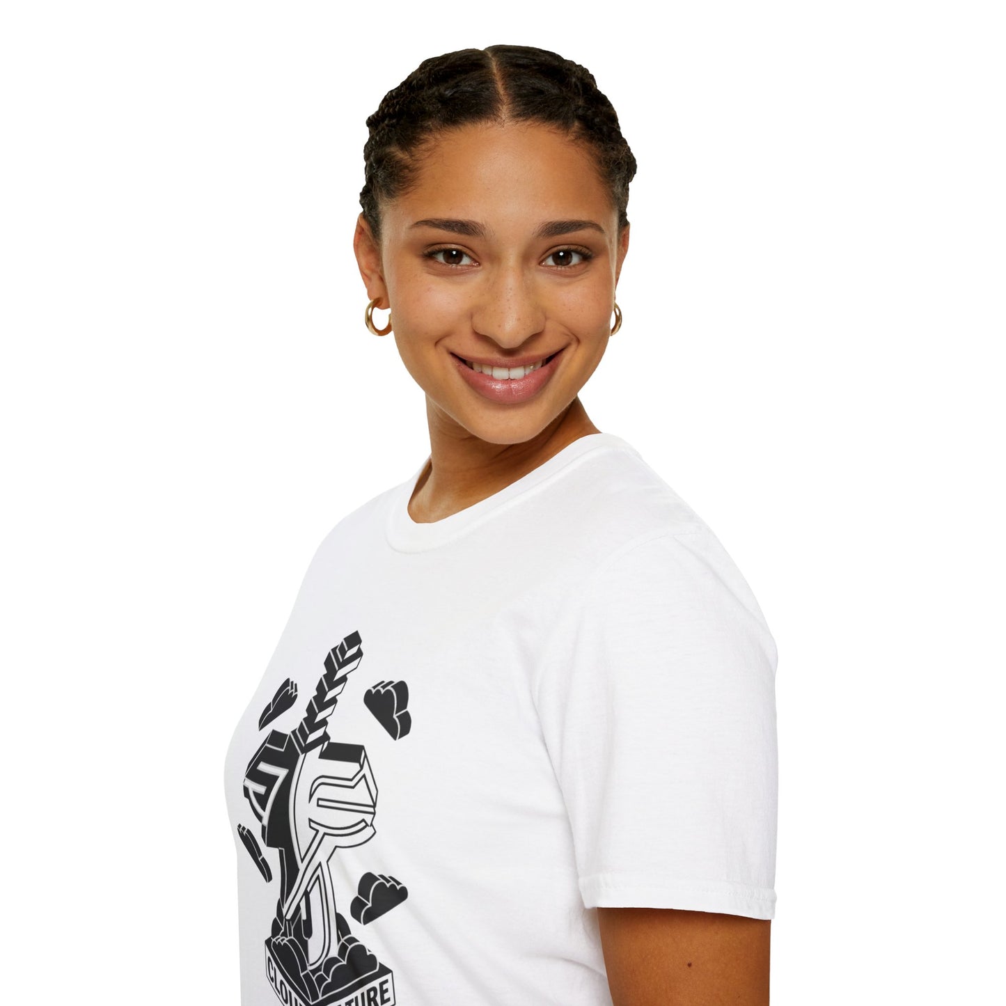 Fear Not T-Shirt — Cloud Culture Sword Logo Christian Graphic Tee (Isaiah 41:10)