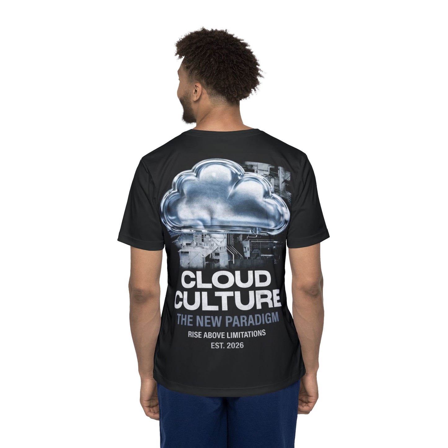 Cloud Culture Sports Jersey — Men’s Athletic Tee with 'Cloud Culture: The New Paradigm' Back Graphic