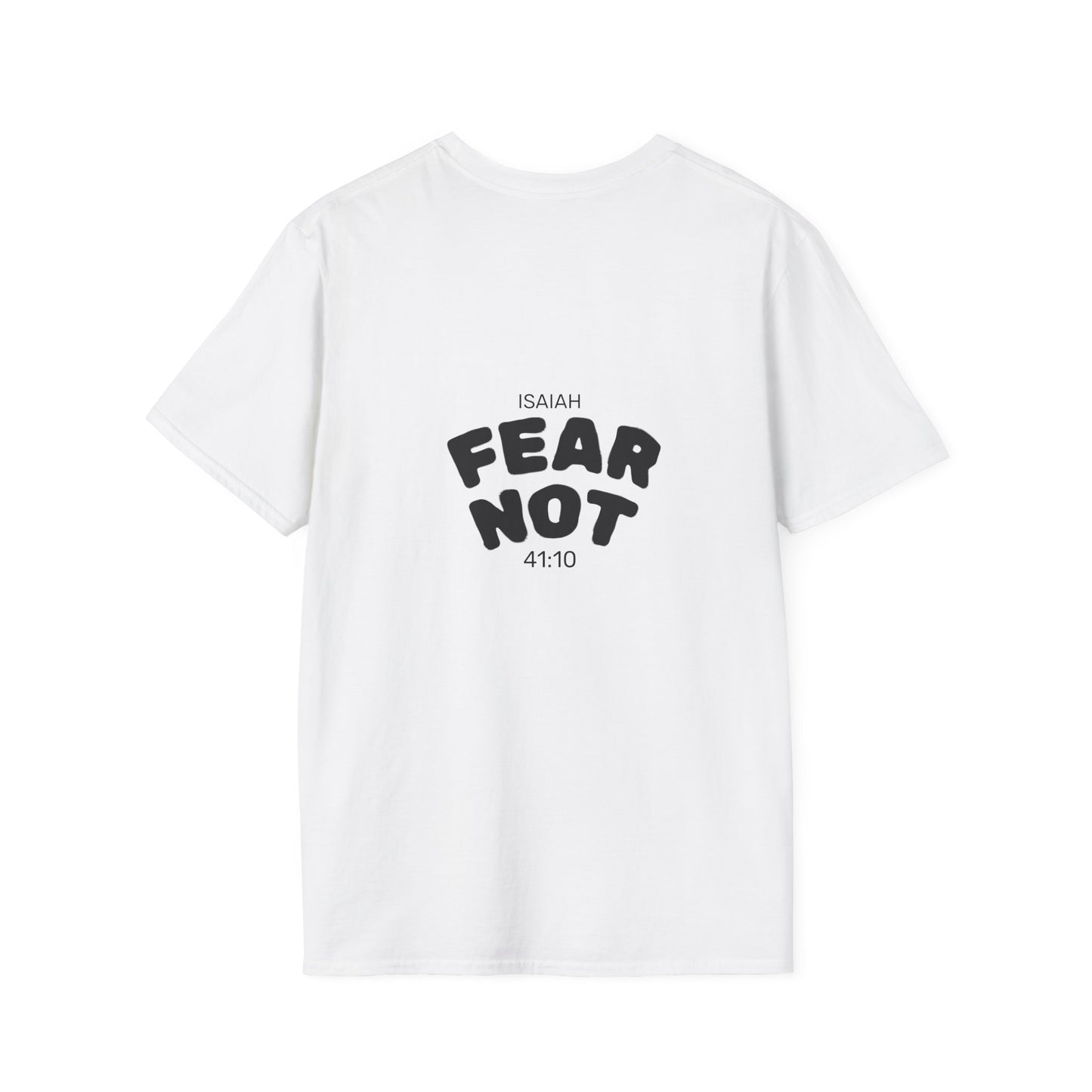 Fear Not T-Shirt — Cloud Culture Sword Logo Christian Graphic Tee (Isaiah 41:10)