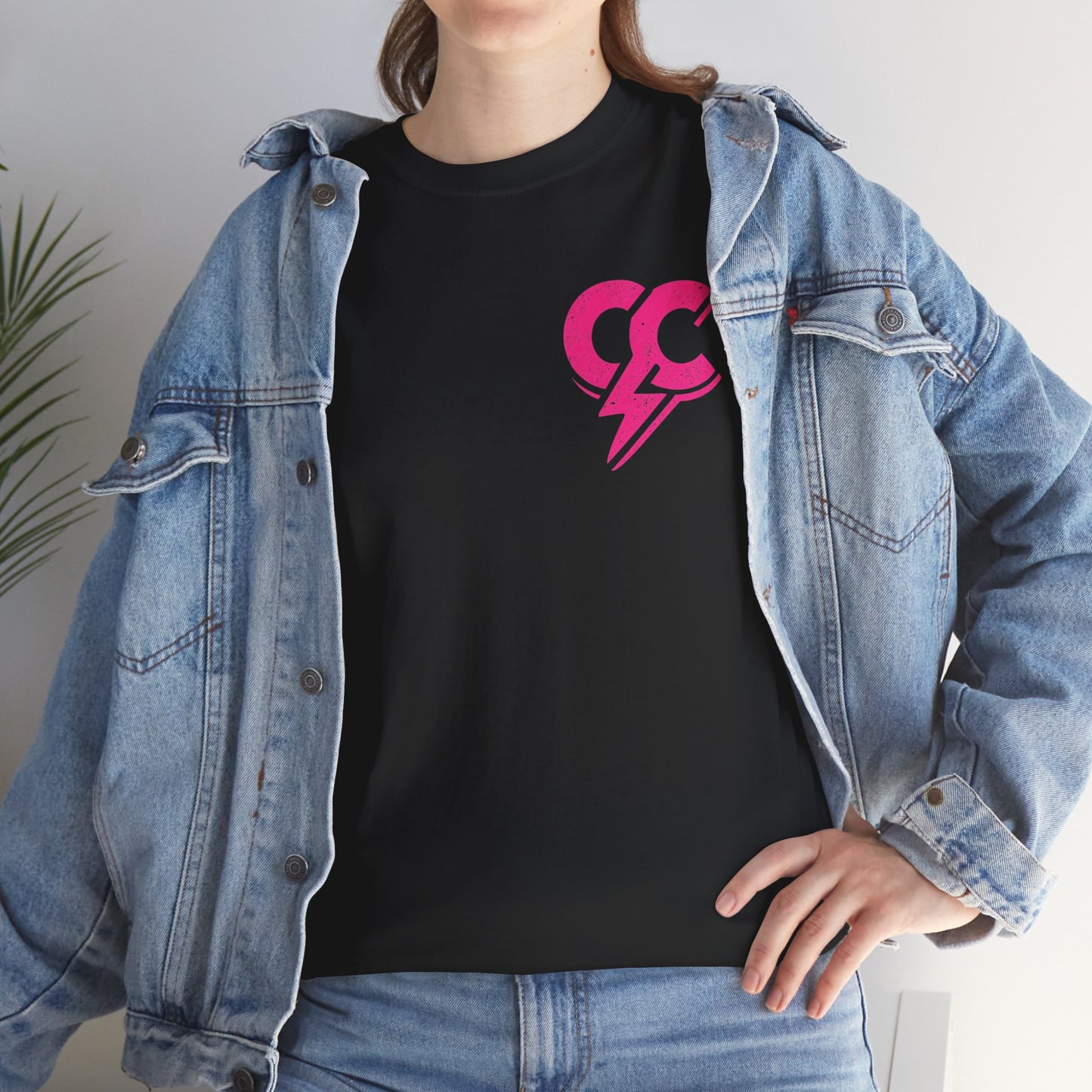 Cloud Culture Graphic Tee — Pink Lightning Cloud Logo T-Shirt